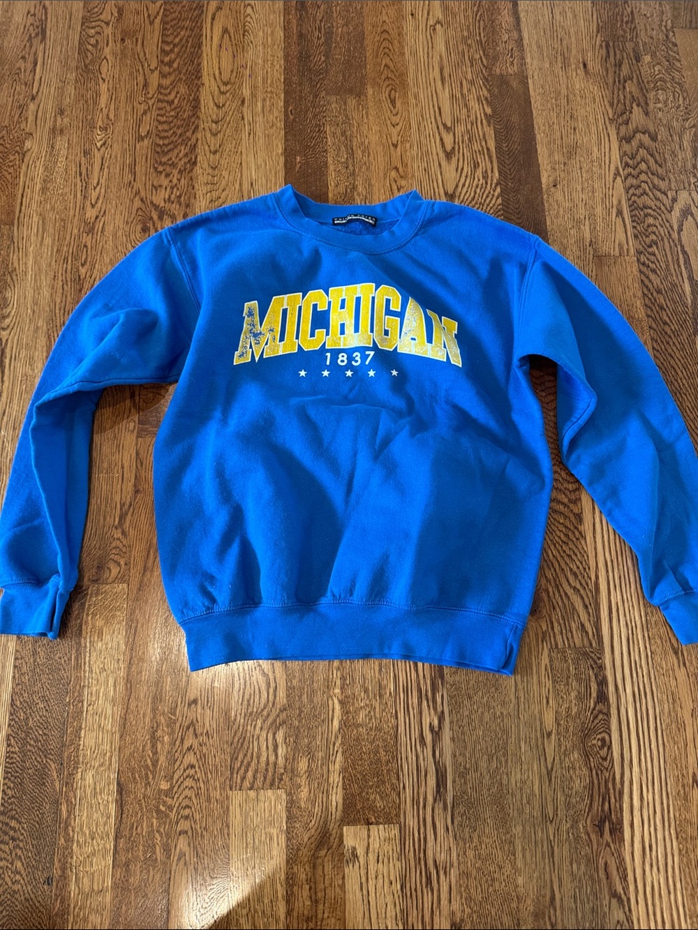 Prince Peter Collection Michigan 1837 Blue Crewneck Sweatshirt